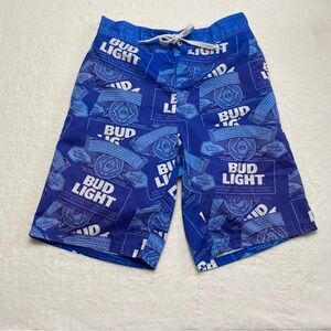 Blue Bud Light Men’s Swim Trunks SZ Small